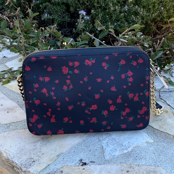 NWT Michael Kors floral roses crossbody&wallet - Picture 5 of 8